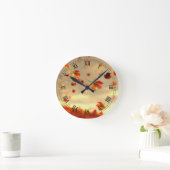 Die Breeze Clock im Oktober Runde Wanduhr (Zuhause)