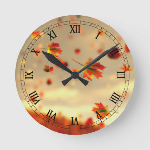 Die Breeze Clock im Oktober Runde Wanduhr