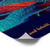 Die Brennende Bush-Abstrakt Poster (Ecke)