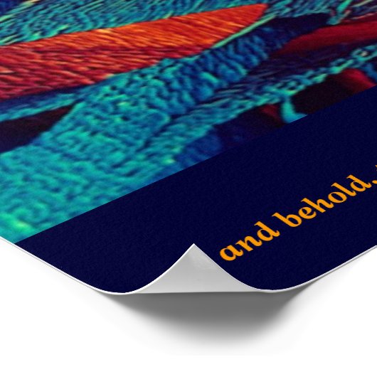 Die Brennende Bush-Abstrakt Poster (Ecke)