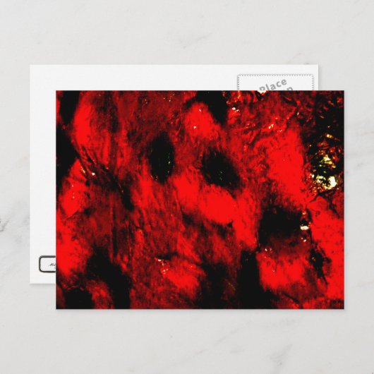 Die brennende menschliche Postkarte (Vorne/Hinten)