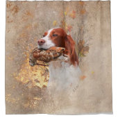 Die Bretagne spaniel Duvet Cover Duschvorhang (Vorderseite)