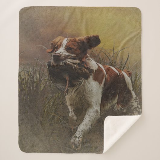 Die Bretagne spaniel Keramik Tile Beverage Coas Sherpadecke (Vorderseite)