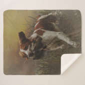 Die Bretagne spaniel Keramik Tile Beverage Coas Sherpadecke (Vorderseite (Horizontal))