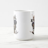 Die Bretagne-Spaniels, die Vogeljagdsaison Kaffeetasse (Mittel)