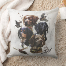 Die Bretagne-Spaniels, die Vogeljagdsaison