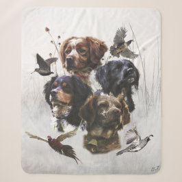 Die Bretagne-Spaniels, die Vogeljagdsaison Sherpadecke