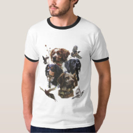 Die Bretagne-Spaniels, die Vogeljagdsaison T-Shirt