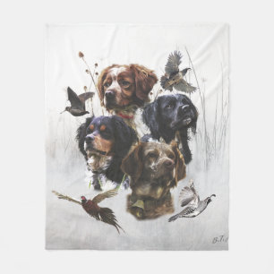 Die Bretonischen Spaniels, Vogeljagdsaison Fleecedecke