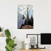 Die Brevent-Seilbahn Chamonix Mont-Blanc Frankreic Poster (Heimbüro)
