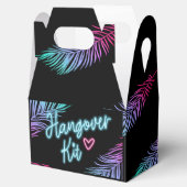 Die "Bride Blue & Pink Tropical Bach Fevor Box" Geschenkschachtel (Geöffnet)