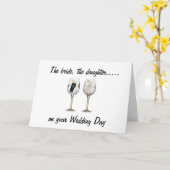 DIE BRIDE-DIE-DAUGHTER-WEDDING KARTE (Gelbe Blume)