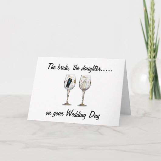 DIE BRIDE-DIE-DAUGHTER-WEDDING KARTE (Vorderseite)