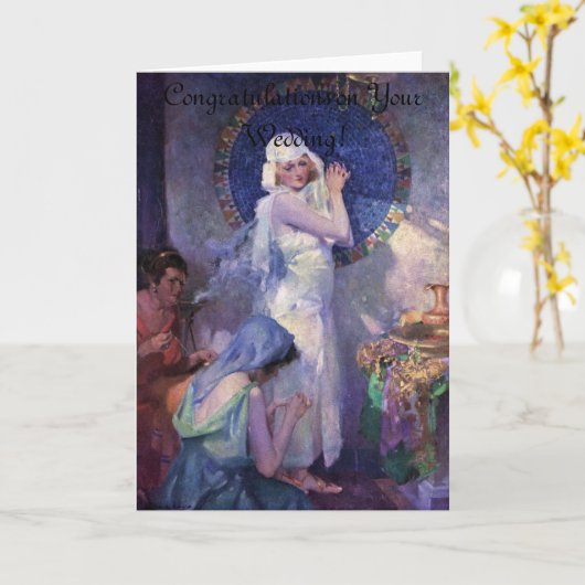 Die Bride Painting Gratulation Karte (Gelbe Blume)