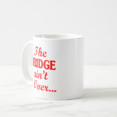 Die BRIDGE ist noch nicht vorbei.. Kaffeetasse (Vorderseite Links)