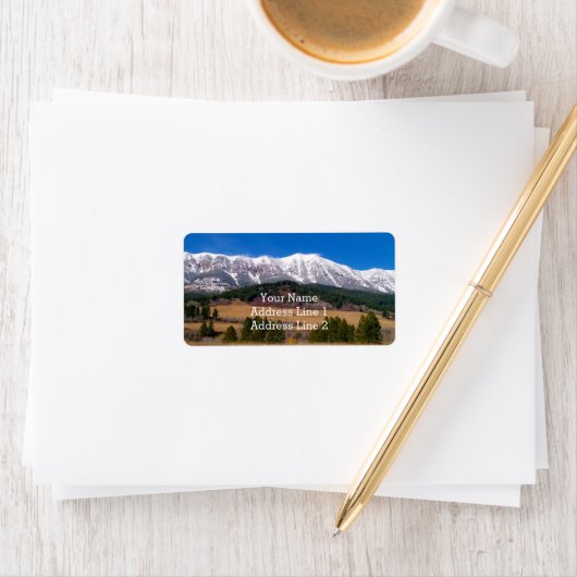 Die Bridger Mountain Range Address Labels Adressaufkleber (Insitu)