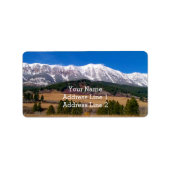 Die Bridger Mountain Range Address Labels Adressaufkleber (Vorne)