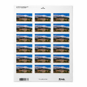Die Bridger Mountain Range Address Labels Adressaufkleber (Vorne)
