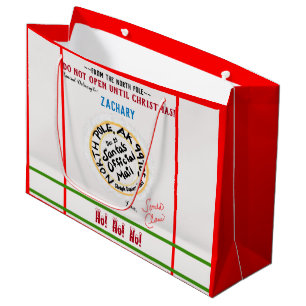 Die Briefmarke am Nordpol öffnet sich erst zu Weih Große Geschenktüte
