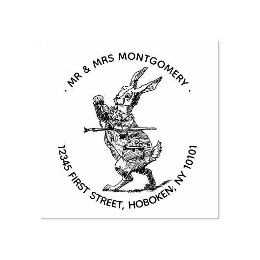 die Briefmarke der Rücksendeadresse des weißen Kan Gummistempel (Prägung)