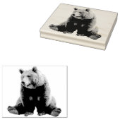 Die Briefmarke des Chill Brown Bären Gummistempel (Stempel)