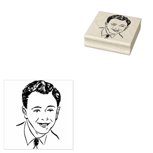 Die Briefmarke des Gesichtes macht die Briefmarke Gummistempel (Stempel)