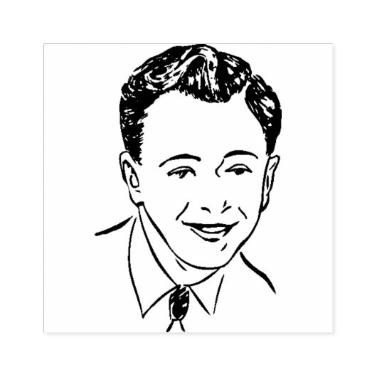 Die Briefmarke des Gesichtes macht die Briefmarke Gummistempel (Prägung)