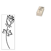 die Briefmarke Rose Gummistempel (Stempel)