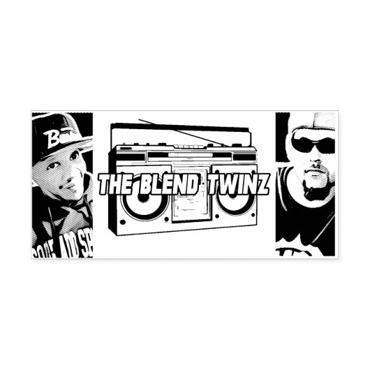 Die Briefmarke Twinz-Selbstfarben mischen Permastempel (Design)