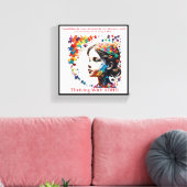 Die Brillanz von ADHD Leinwanddruck (Insitu (Wohnzimmer))
