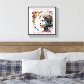 Die Brillanz von ADHD Leinwanddruck (Insitu (Schlafzimmer))