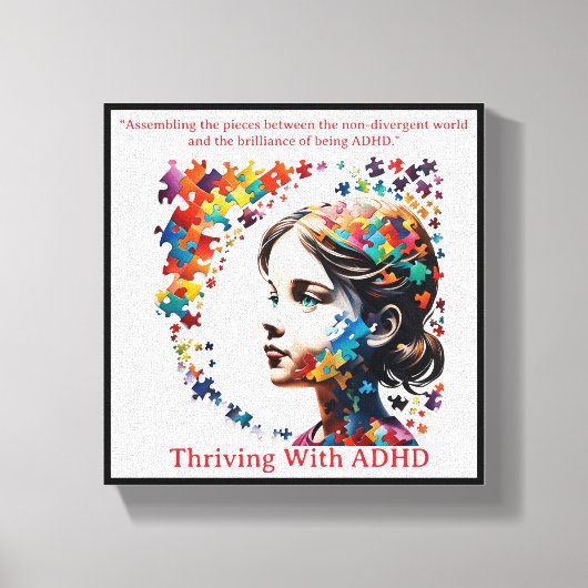 Die Brillanz von ADHD Leinwanddruck (Vorderseite)