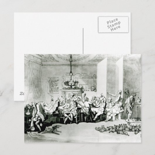 Die Briten, 1801 Postkarte (Vorne/Hinten)