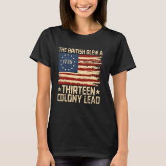 Die Briten brachten eine 13 Kolonie Lead Patriotic T-Shirt