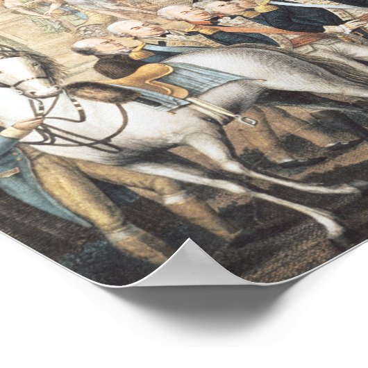 Die Briten übergeben sich General Washington Poster (Ecke)
