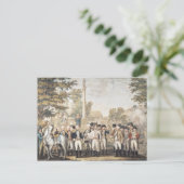 Die Briten übergeben sich General Washington Postkarte (Stehend Vorderseite)