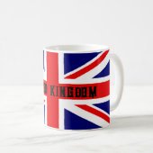 Die britische Flagge Großbritannien Kaffeetasse (VorderseiteRechts)