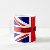 Die britische Flagge Großbritannien Kaffeetasse (Vorderseite Links)