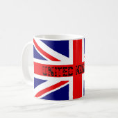 Die britische Flagge Großbritannien Kaffeetasse (Vorderseite Links)
