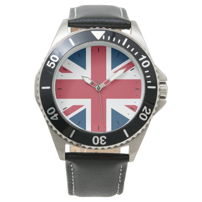 Die britische Flagge Union Jack Armbanduhr (Vorderseite)