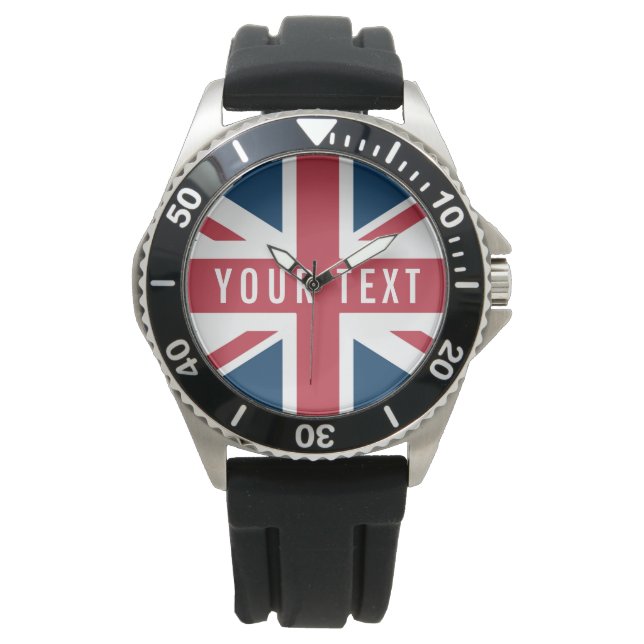 Die britische Flagge Union Jack Armbanduhr (Vorderseite)