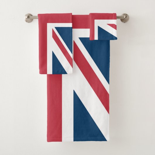 Die britische Flagge Union Jack Badhandtuch Set (Insitu)