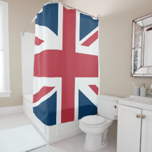 Die britische Flagge Union Jack Duschvorhang