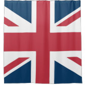 Die britische Flagge Union Jack Duschvorhang (Vorderseite)