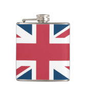 Die britische Flagge Union Jack Flachmann (Vorderseite)