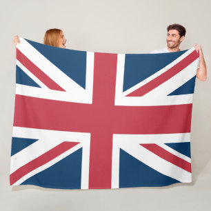 Die britische Flagge Union Jack Fleecedecke