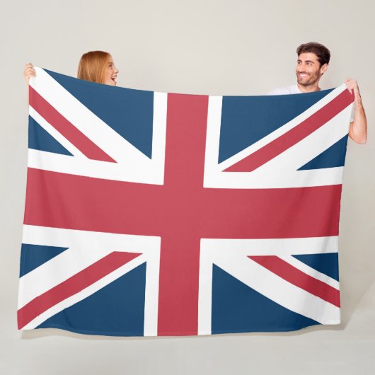 Die britische Flagge Union Jack Fleecedecke (Beispiel)