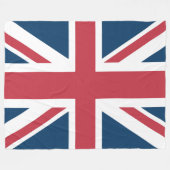 Die britische Flagge Union Jack Fleecedecke (Vorderseite (Horizontal))