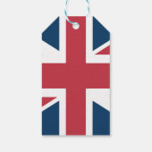 Die britische Flagge Union Jack Geschenkanhänger (Rückseite)