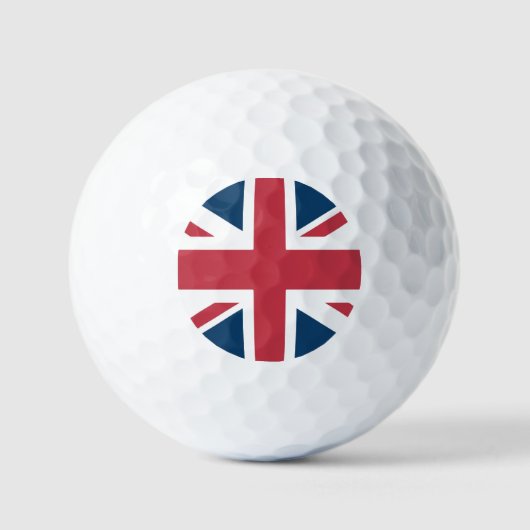 Die britische Flagge Union Jack Golfball (Vorderseite)